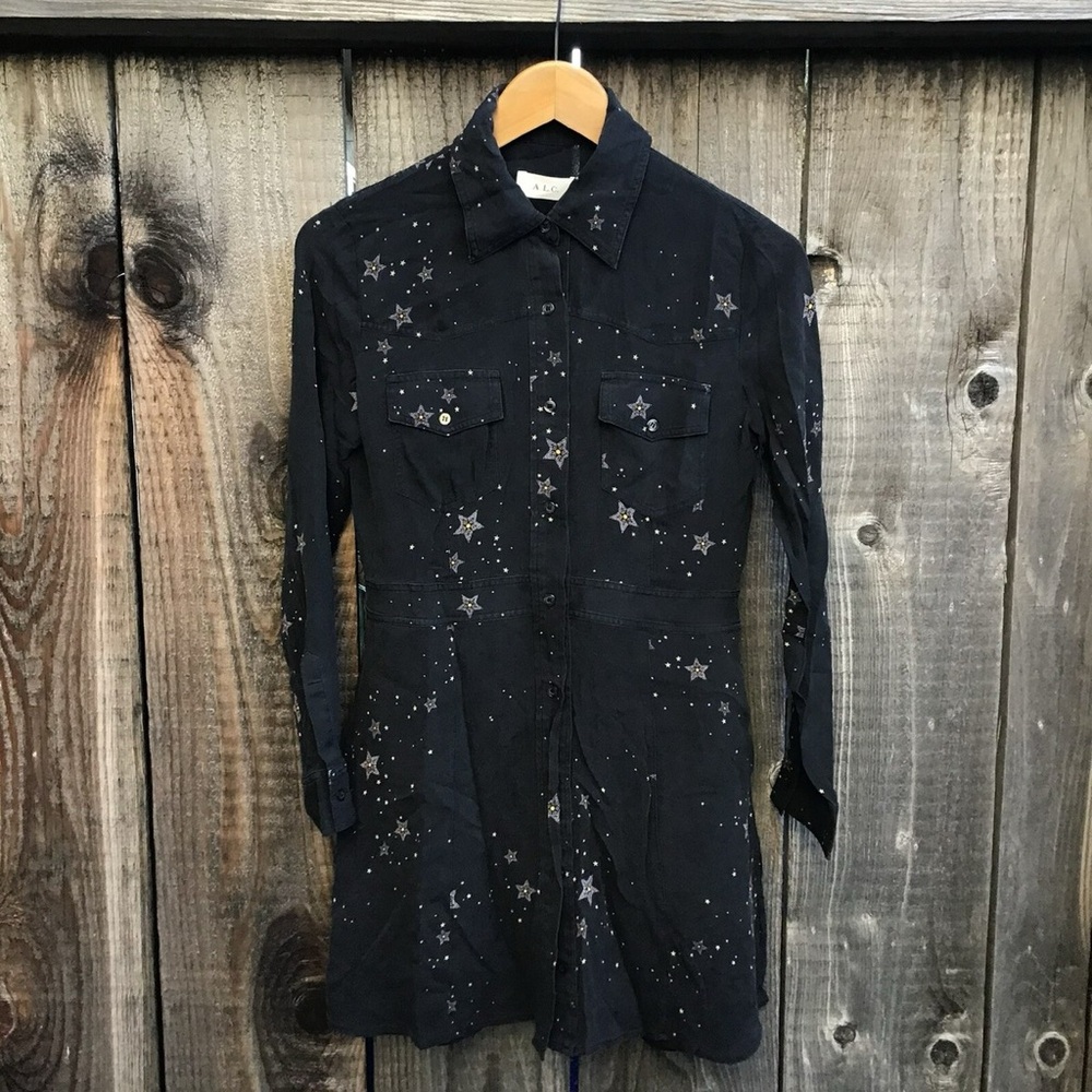 A.L.C. Midnight Star Long Sleeve Dress